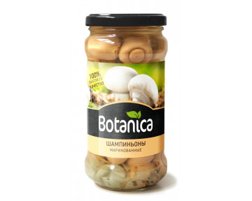 Грибы маринованные шампиньоны целые консервированные Botanica 370 мл 5 шт