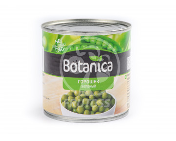 Зелёный горошек консервированный Botanica 450 гр 1 шт