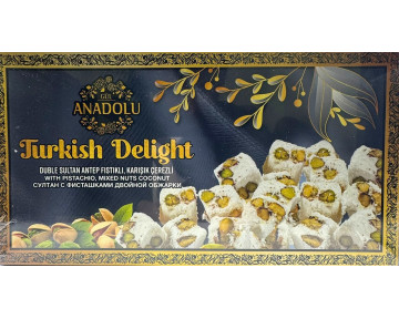Лукум султан с фисташками двойной обжарки ANADOLU Турция 300 гр